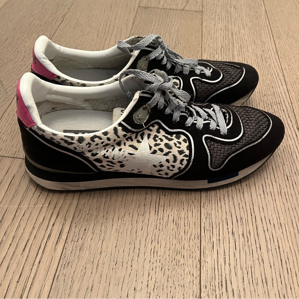 Golden Goose running athletic dept animal print sneakers size 39 - Picture 4 of 10